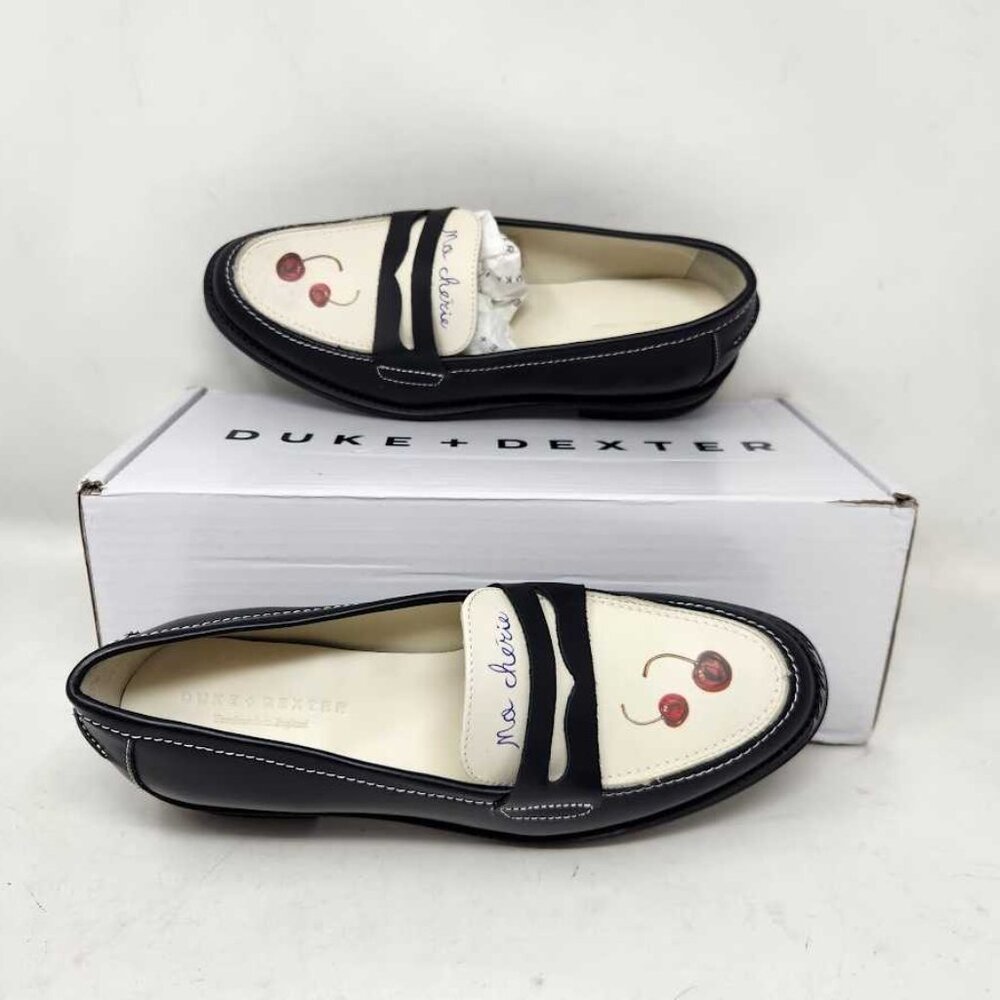 Women's UK 7 (US 9 / EU 41) Duke + Dexter Wilde Cherry penny loafer Ma Cherie